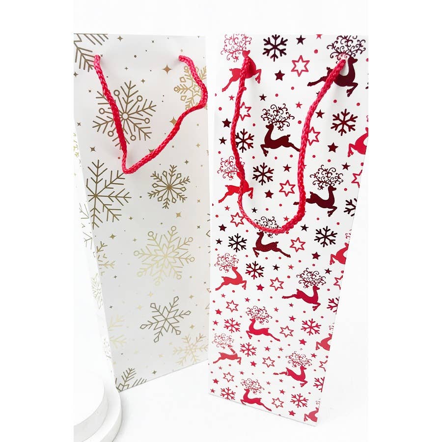 Christmas Theme Wine Gift Bag
