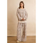 LEOPARD PRINT FULL LENGTH WIDE LEG PULL ON PANTS