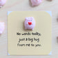Big Hug Tiny Card - Mini Pig Holding Heart Comfort Gift