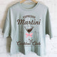ESPRESSO MARTINI RIBBON GRAPHIC LONG CROP TOP