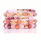 Love & Light Rhodonite Sunstone RoseQuartz BYOB Bracelet Set