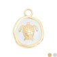 18K Gold PVD Sea Turtle Epoxy Charm