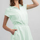 BUTTER SHORT SLEEVE QUARTER ZIP ROMPER