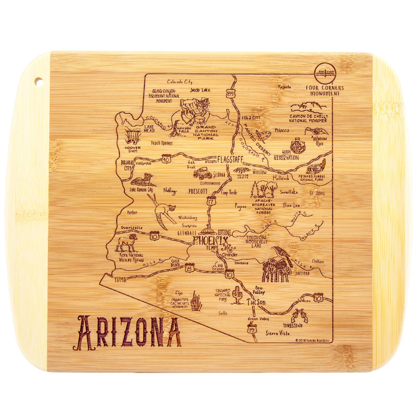 A Slice of Life Arizona Cutting & Charcuterie Board