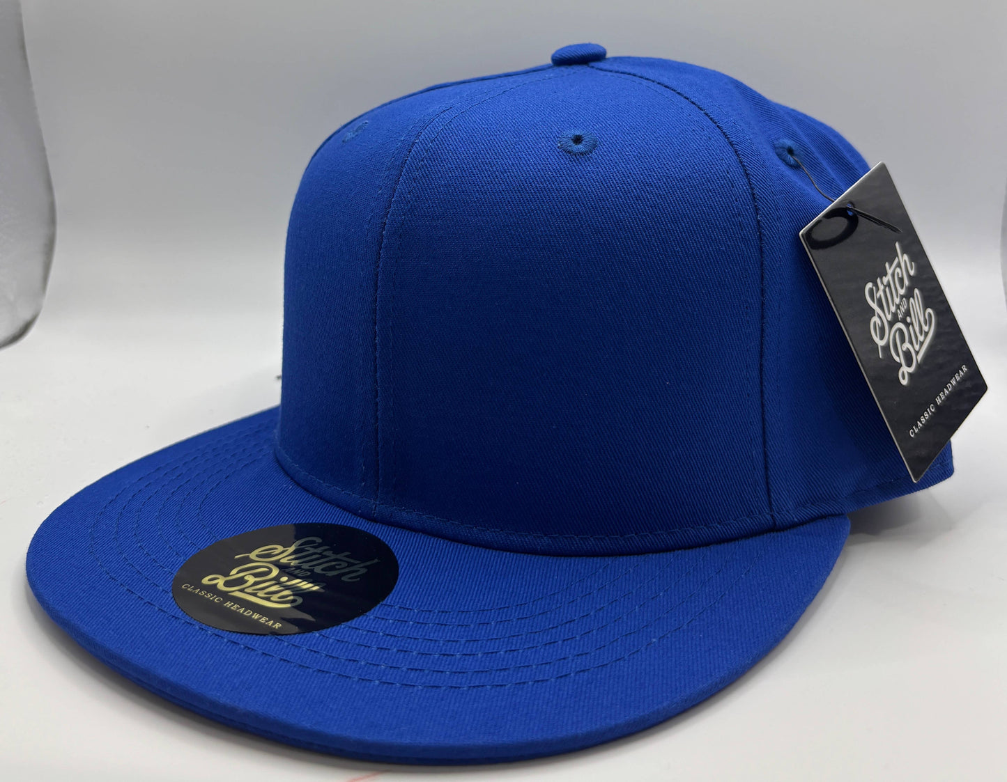 Premium Flat Brim Snapback Hat 100% Cotton Men Women Blank