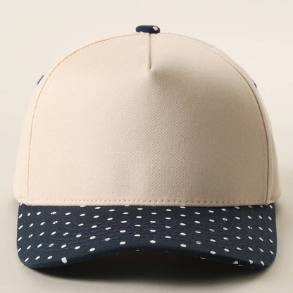 SMALL POLKA DOT Brim Two-Tone Trucker Hat