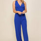 Cross Back Wide Leg Jumpsuit