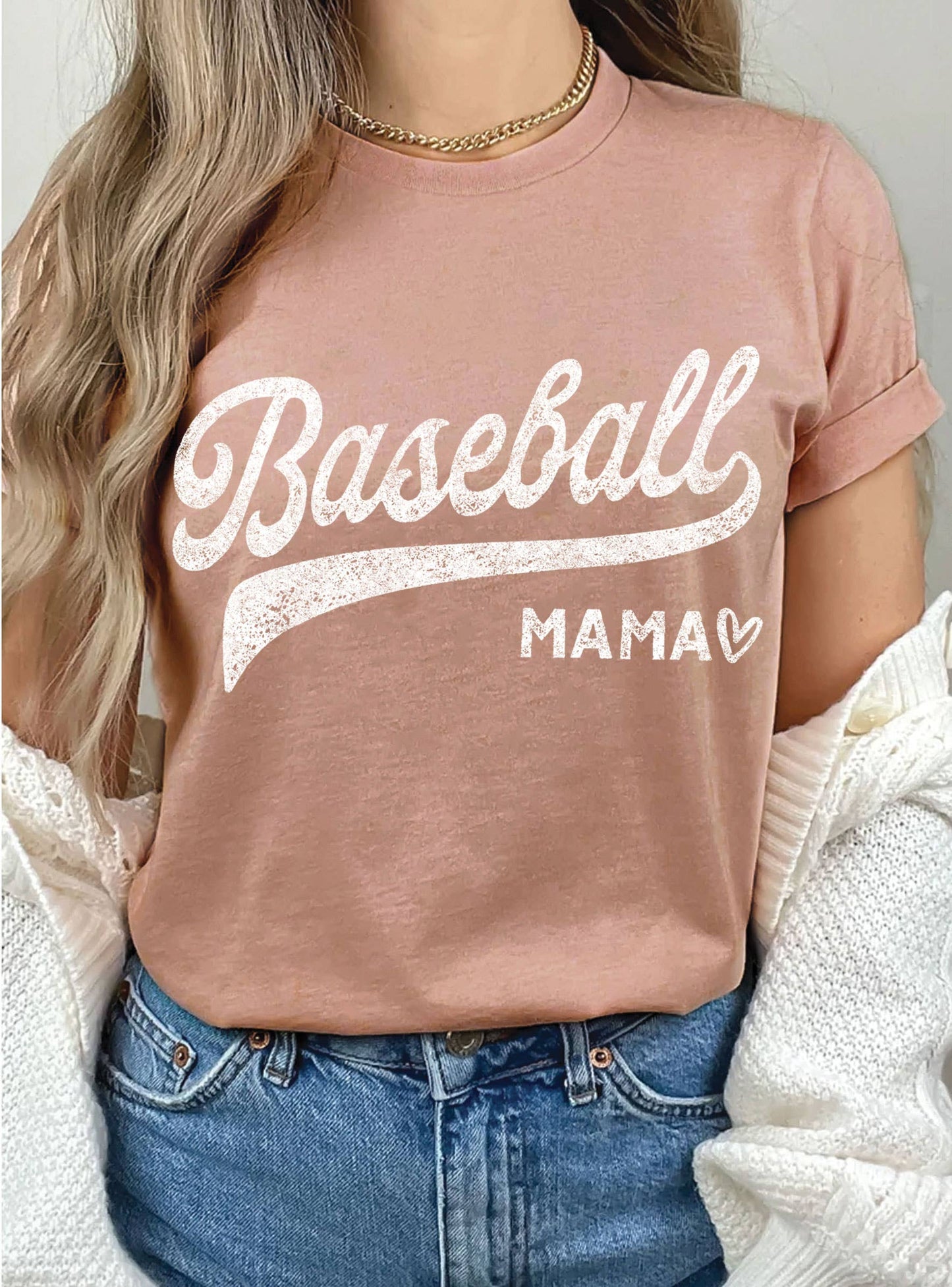 BASEBALL MAMA GRAPHIC TSHIRTS