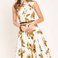 A printed woven midi dress - ID24034