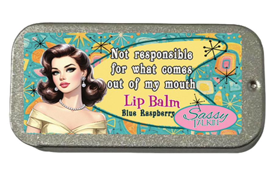 Lip Balm Tin, Blue Raspberry, Not responsible