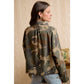 PRINTED HOODED WINDBREAKER JACKET TOP