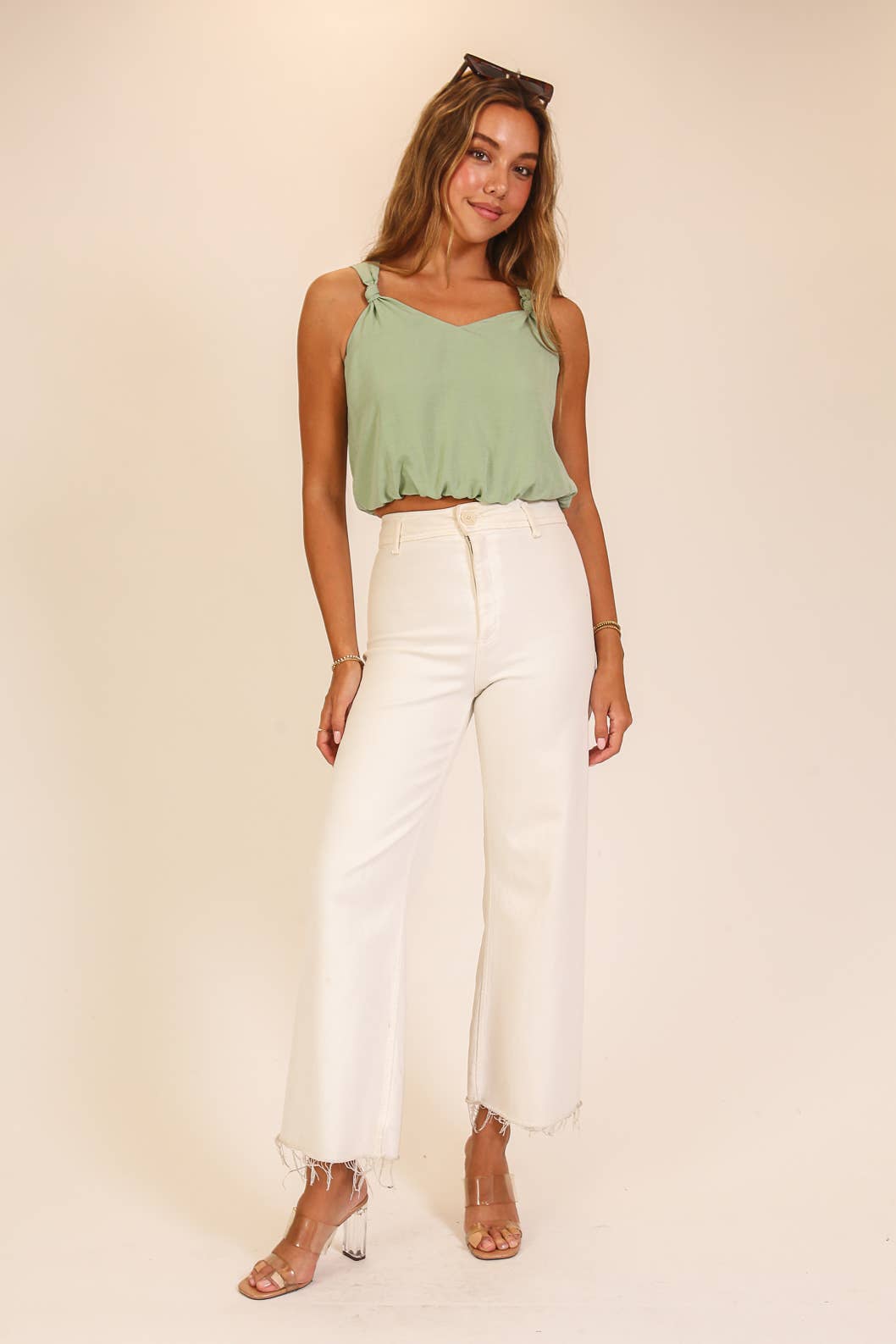 Flowy Cropped Tank Top
