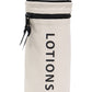 La La Amour 16 oz Cotton Canvas Top Handle Cylinder Toiletry Lotions Case