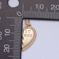16K Gold Filled Best Friends Micro Paved Cubic Zirconia Breakable Heart Charm Set For Jewelry Making | X-228