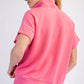 MODAL SCUBA QUARTER ZIP SHORT SLEEVE TOP