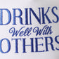 DRINK Well With OTHERS Embroidered Seersucker Brim Hat