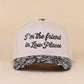 Besties'/I'm The Friend In Low Places two tone snapback hat