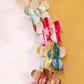 FLOWER STRIPE CELLULOSE HAIR CLAW CLIPS | 40H609