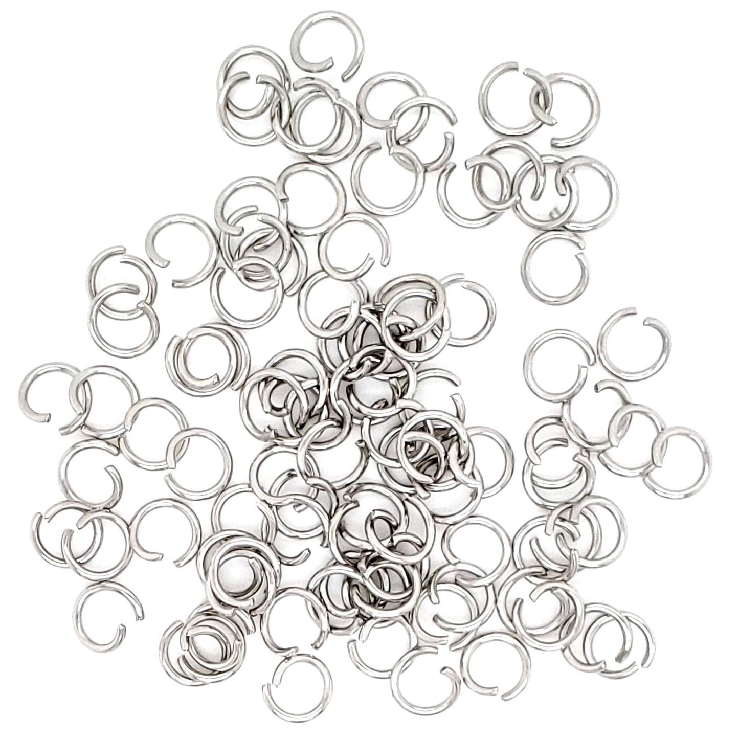 Stainless Steel Jump Ring Connectors 100 Pack