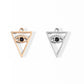 18K Gold Stainless Steel Triangle Evil Eye Charm