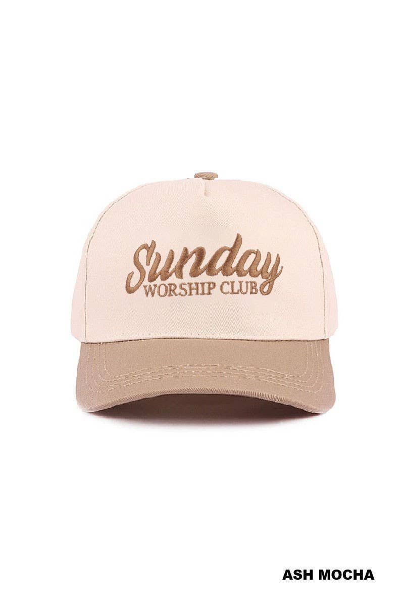Sunday Worship Club Two Tone Cotton Hat