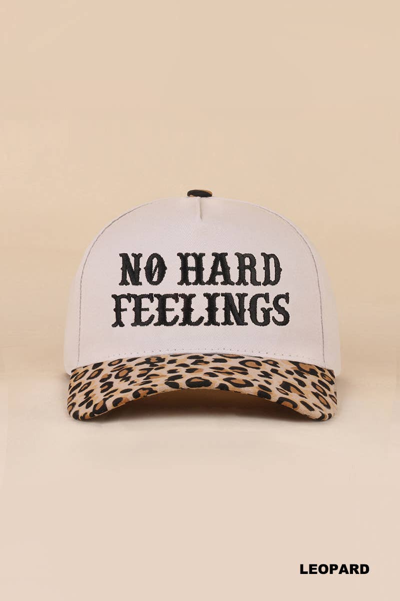 No Hard Feelings Two Tone Canvas Cotton Cap