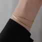 18K STAINLESS STEEL TARNISH FREE LAYERED BRACELET | 40B5208