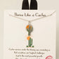 Gold Dipped Enamel Sunrise Cactus Pendant Necklace
