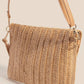 Layered Paper Braided Envelope Clutch Bag