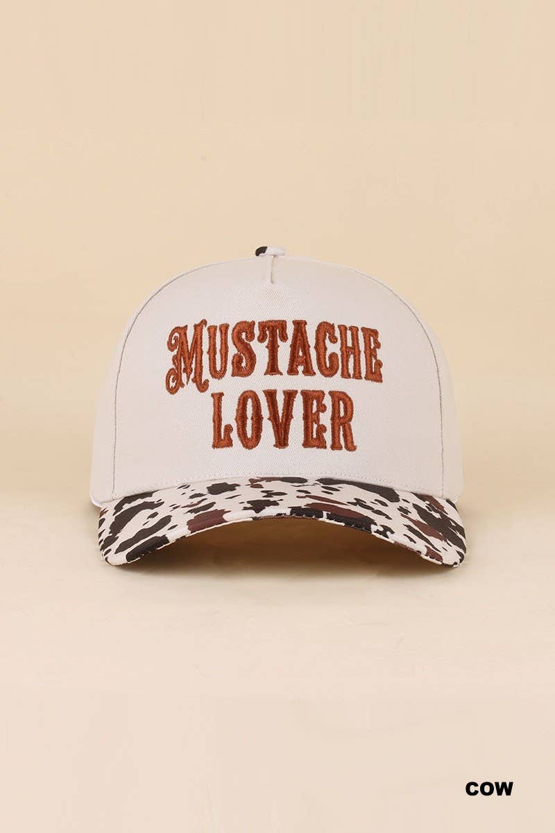 Mustache Lover Two Tone Snapback Hat