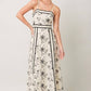 IM8692A - Embroidery Lace Midi Dress