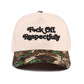 Fxck Off Respectfully Two Tone Canvas Cotton Cap Zenana Consgt.
