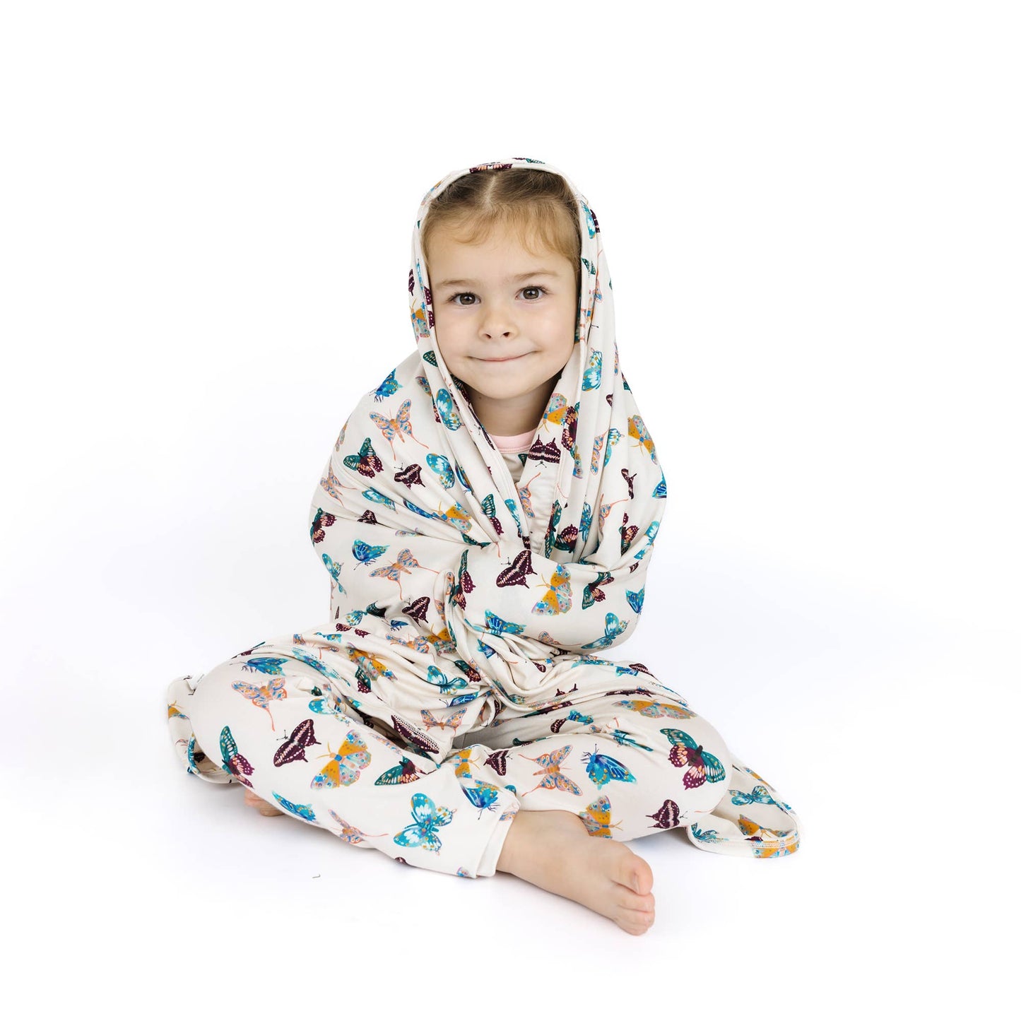 Wings of Paradise Butterflies Luxury Bamboo Blanket