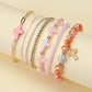 Cross Charm Mixed Beaded Bracelet Set | 40B5275