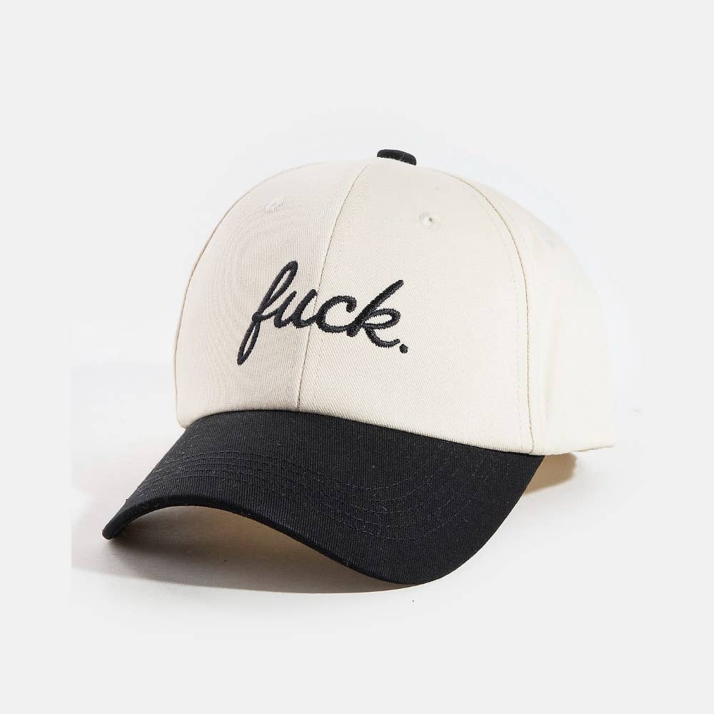 Fuck Print Cap