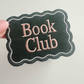 2.5" Book Club -  Embroidered Hat Patch
