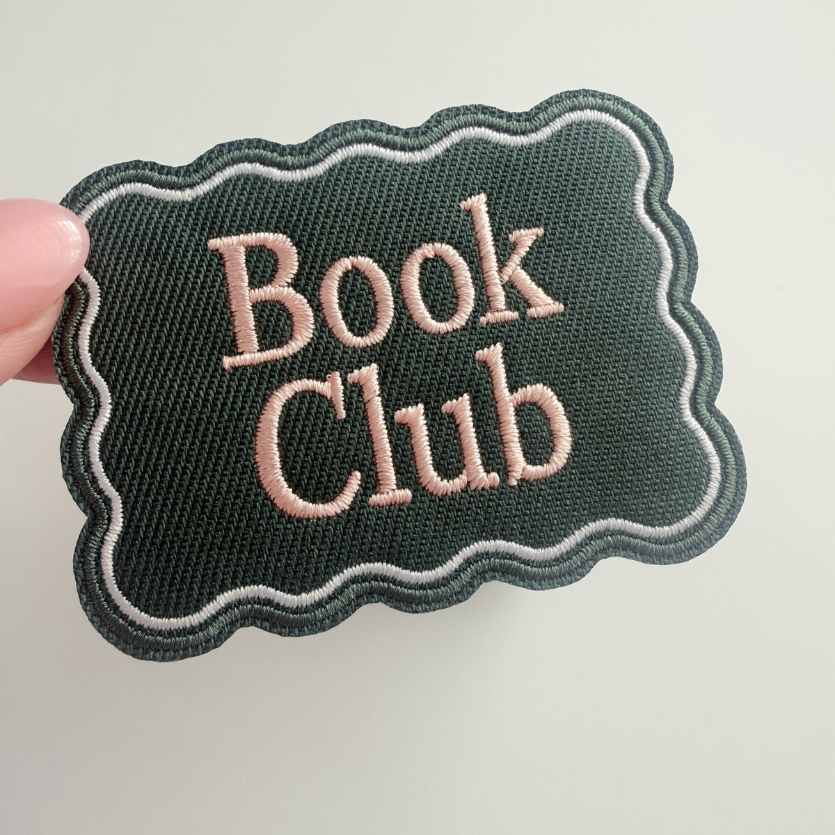 2.5" Book Club -  Embroidered Hat Patch