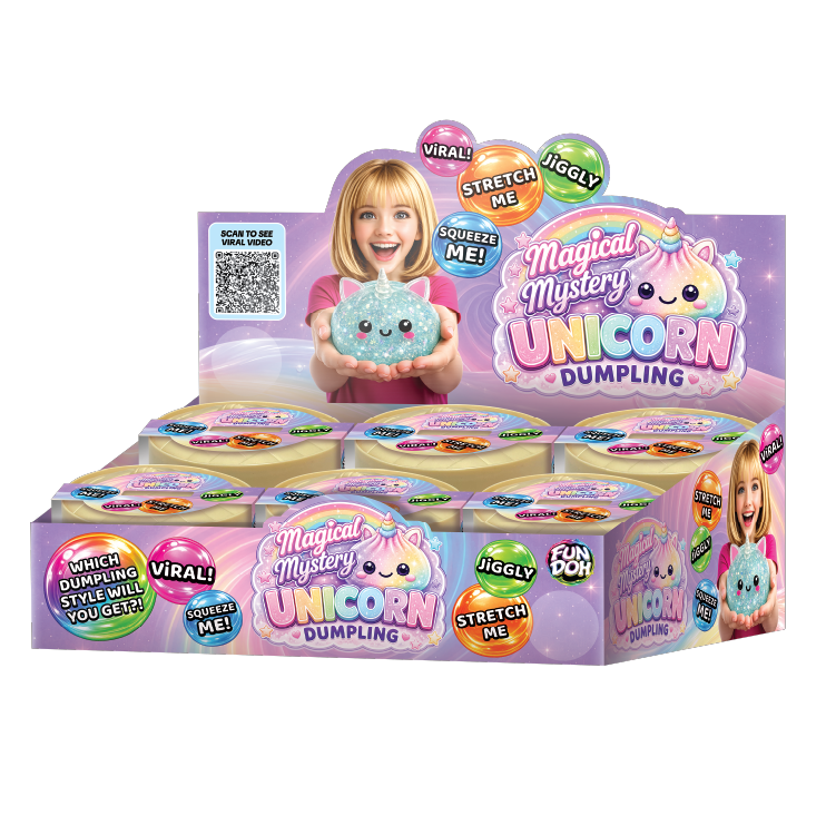 Fun Doh Unicorn Mystery Dumpling Squishy Toy - 12/Display