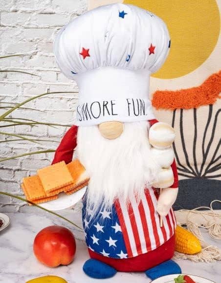 Rae Dunn “S’more Fun” Decorative Plush Patriot Gnome