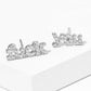 Gold-Dipped Cubic Zirconia Post Earrings