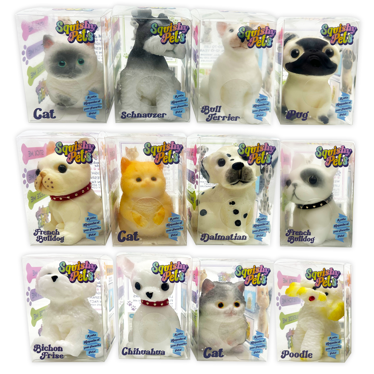So Much Fun! Squishy Pets Keepsake Assortment - 12/Display