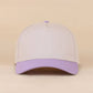 Plain Two Tone Canvas Cotton Snapback Hat