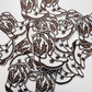 2" Cowboy Boots in BROWN  -  Embroidered Hat Patch