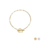18K Gold PVD Stainless Steel Abstract Carabiner Bracelet