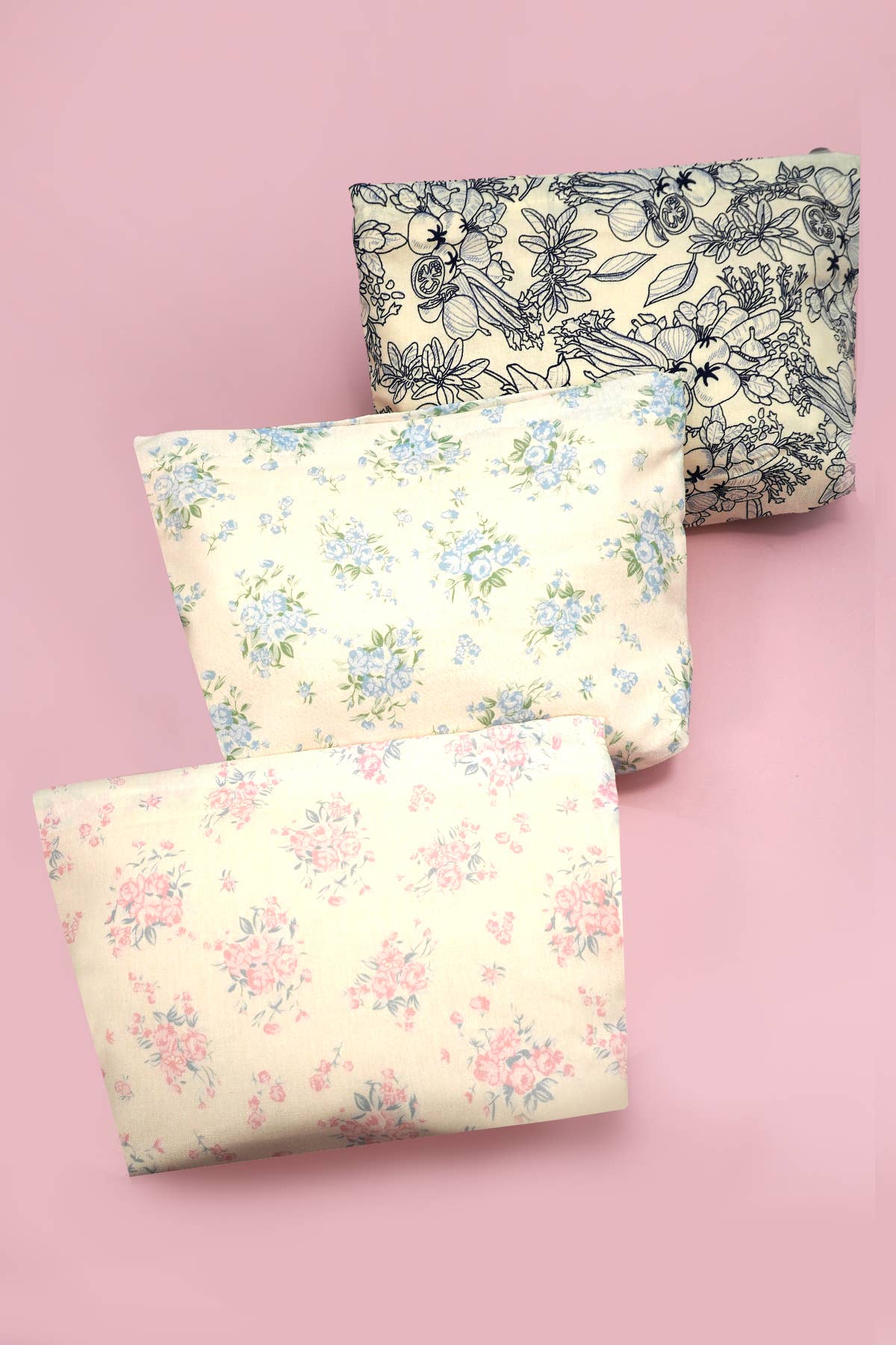 FLORAL COSMETIC MAKEUP POUCH BAG | 40P628