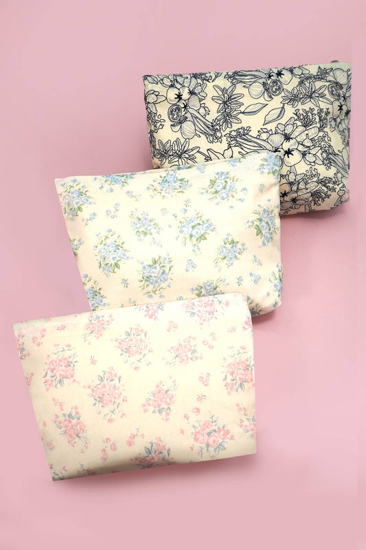 FLORAL COSMETIC MAKEUP POUCH BAG | 40P628