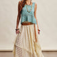Crochet Lace Square Neck Tank Top LCR0117