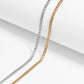 18K Gold PVD Stainless Steel Curb Chain Necklace
