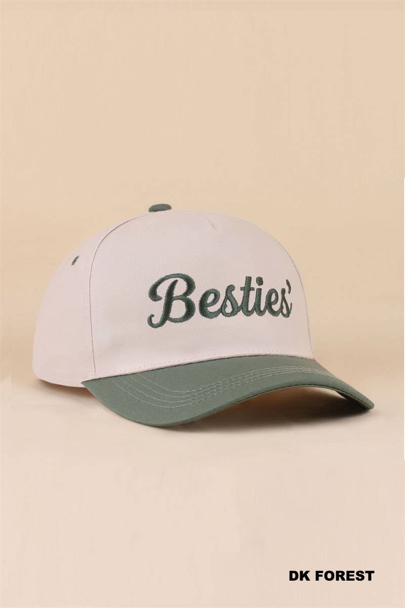 Besties'/I'm The Friend In Low Places two tone snapback hat