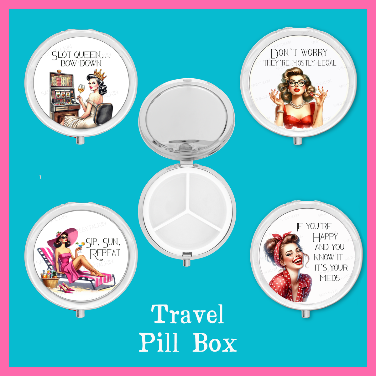 Purse Pill Box Organizer, I have a pill for that